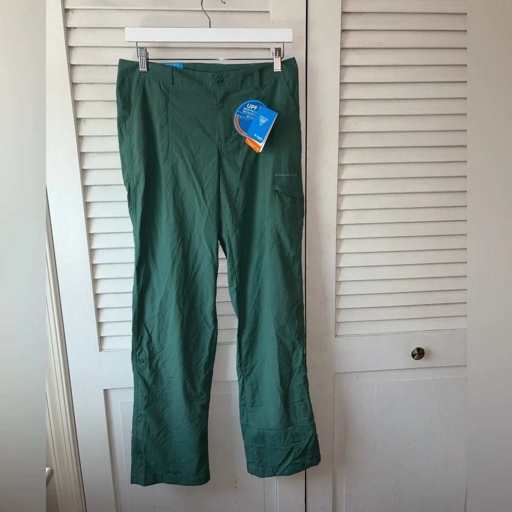 NWT Columbia PFG Omni-Shade UPF Straight Leg Hiking Pants Womens Size 6 Regular - Picture 2 of 6